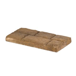 allen + roth Fulton Tan Charcoal Rectangle Patio Stone (Common 8 in x 16 in; Actual 7.7 in H x 15.5 in L)