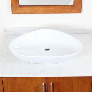 CAE White Ceramic Bathroom Sink CAE Bathroom Sinks