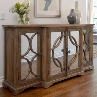 Amri Elmwood And Glass Sideboard