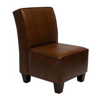 Carolina Accents Miller Croc Chair CA553CAF202 Color Medium Brown