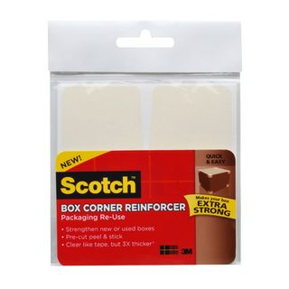 3m Scotch Box Corner Reinforcement Squares (pack Of 24)