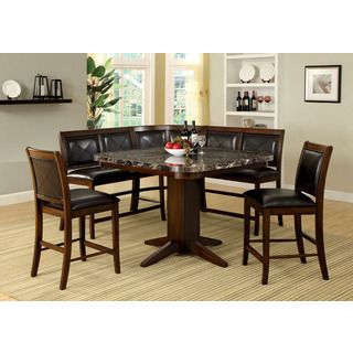 Furniture Of America Dalvik 7 Seat Tobacco Oak Counter Height Dining Set Oak Size 6 Piece Sets