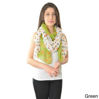 La77 Polka dot And Floral Reversable Scarf