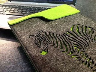 3d felt zebra design case for ipad by beecycle