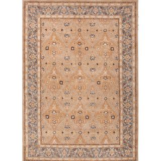 Hand tufted Traditional Oriental Pattern Brown Rug (96 X 136)