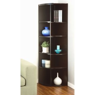 Furniture Of America Shifter Modern Expandable Two tone Corner Bookcase/ Display Stand