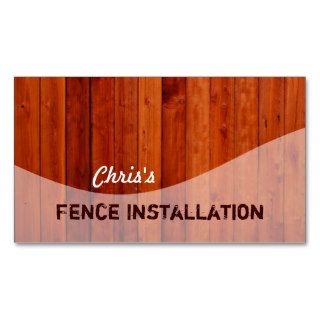 Fencing Business Cards