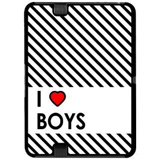 I Love Heart Boys   Snap On Hard Protective Case for  Kindle Fire HD 7in Tablet (Previous 2012 Release Version) Computers & Accessories