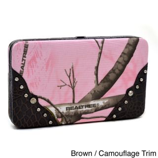 Realtree Studded Accent Camouflage Framed Checkbook Wallet