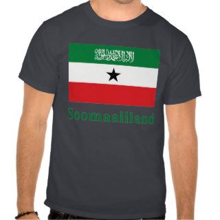 Somaliland Flag with Name in Somali T Shirts