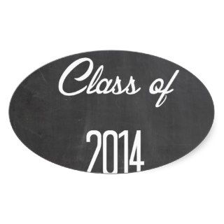 class of 2014 oval sticker