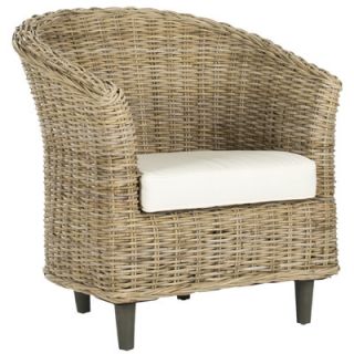 Safavieh Omni Barrel Fabric Arm Chair FOX6501B / FOX6501C Finish Natural