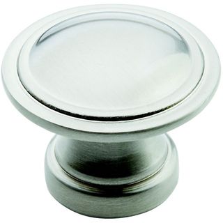 Amerock Traditional Two ring Satin Nickel Knobs (pack Of 5)