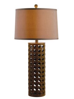 Cut Out Table Lamp (Brown) by Design Craft