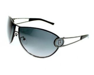 Police Sunglasses S 8489 568S Metal   Rhinestones Black Blue Grey mirror at  Mens Clothing store