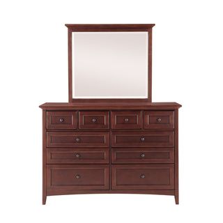 Mastercraft Collections Cantebury Warm Cherry Tradtional 10 drawer Dresser Solid Wood Cherry ?? Size 10 drawer