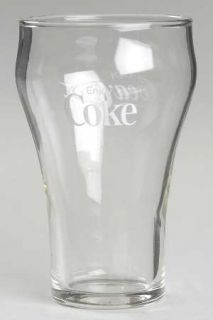 Unknown Crystal Coca Cola 12 Oz Flat Tumbler   Clear, Coca Cola Decal