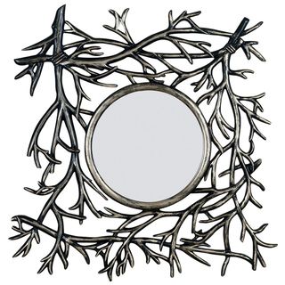 Desoto Dark Walnut Finish Mirror (30 x 29) Design Craft Mirrors
