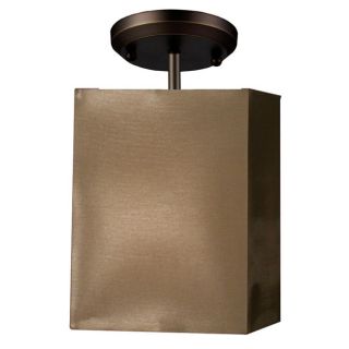 Z lite Nikko 1 light Taupe Organza Shade Semi flush Mount