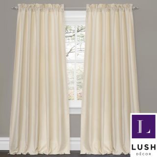 Lush Decor Lucia Ivory 84 inch Curtain Panel Pair