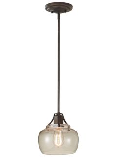 Urban Renewal 1 Bulb Rustic Iron Chandelier by Murray Feiss