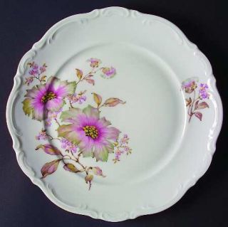 Mitterteich Dogwood Dinner Plate, Fine China Dinnerware   Pink Flowers, Scallope