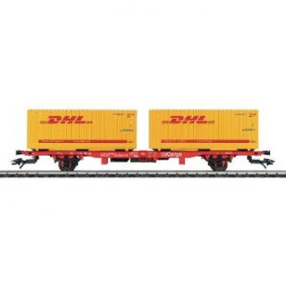 Marklin Type Lgns 570 HO Scale Flatcar with Two Containers Toys & Games