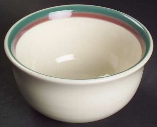 Pfaltzgraff Juniper Dessert Bowl, Fine China Dinnerware   Stoneware,Green & Mauv