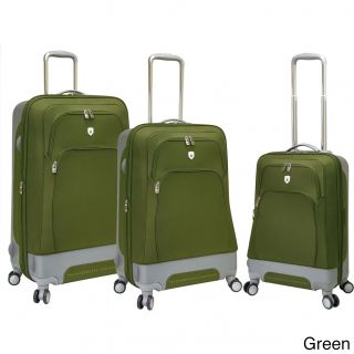 Travelers Club Barcelona Collection 3 piece Expandable Spinner Hybrid Luggage Set