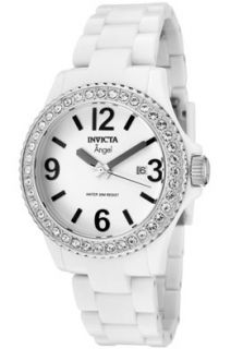 Invicta 1632  Watches,Womens Angel White Crystal White Plastic, Casual Invicta Quartz Watches