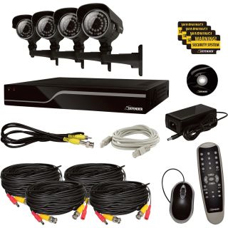 Sentinel DVR Surveillance System — 8-Channel DVR with 4 High-Resolution Security Cameras, Model# 21030  Security Systems   Cameras