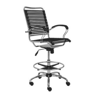 Eurostyle Bungie High Back Office Chair with Flat J Arm and Ring