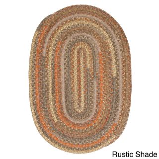 Perfect Stitch Multicolor Braided Cotton blend Rug (6 X 9 Oval)