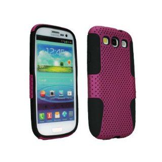 Samsung Galaxy S III I9300 Case Finish Purple / Black Cell Phones & Accessories
