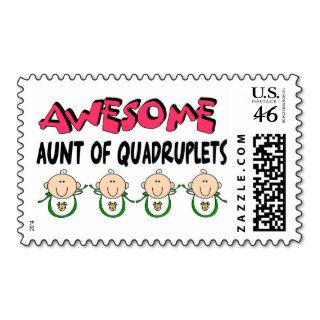 AWESOME Aunt of QUADRUPLETS Postage