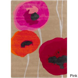 Sanderson Hand tufted Poppies Contemporary Floral Rug (2 X 3)