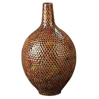 Small Multicolored Honeycomb Vase