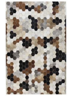 Honey Patch Hand Stitched Leather Rug by Bashian Rugs