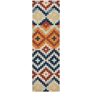 Safavieh Hand made Chelsea Multi Wool Rug (26 X 12)