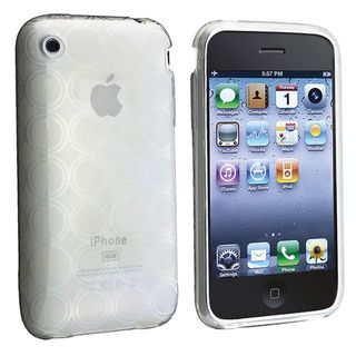 Eforcity TPU Rubber Skin Case for Apple iPhone 3g / 3gs, Clear Circle Eforcity Cases & Holders