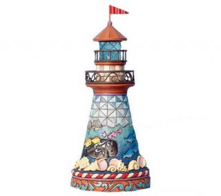 Jim Shore Heartwood Creek Coastal Scene Lighthouse Figurine —