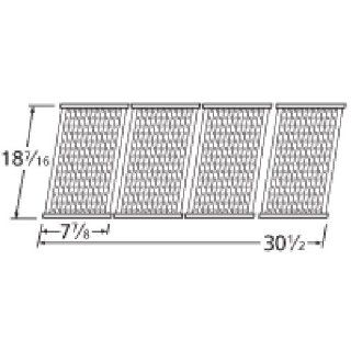 Music City Metals 5S574 Stamped Stainless Steel Cooking Grid Replacement for Select Charbroil Gas Grill Models, Set of 4  Grill Parts  Patio, Lawn & Garden