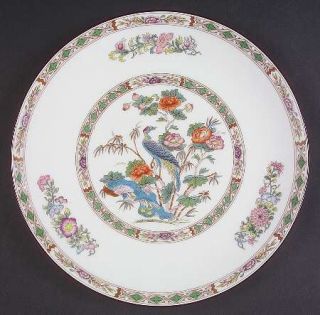 Wedgwood Kutani Crane Cookie Plate, Fine China Dinnerware   Bone, Bird, Floral R