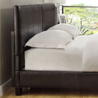 Square King Or Cal King Synthetic Leather Upholstery Headboard