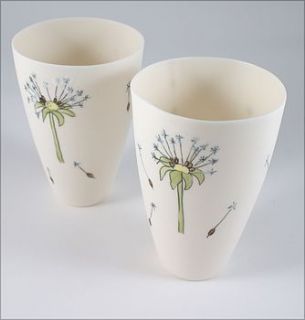 petite dandelion clocks vase by julie miles ceramics