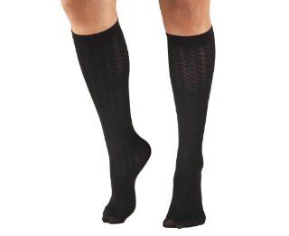 Truform Compression Socks 10 20 mmHg Women's Knee High Trouser Sock Cable Knit Health & Personal Care
