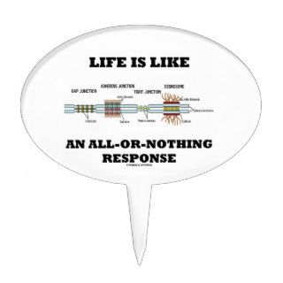 Life Is Like An All Or Nothing Response Cake Topper