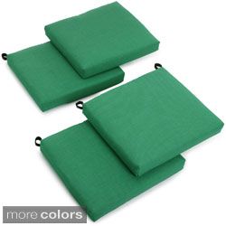 Blazing Needles Outdoor Spun Poly Chair Cushions (set Of 4)