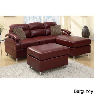 Veria 3 piece Sectional Sofa With Ottoman