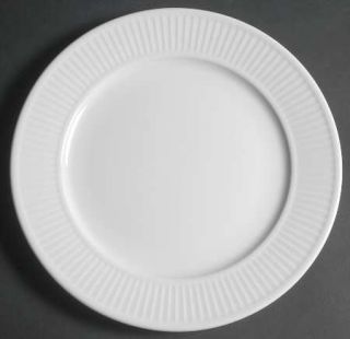 Pillivuyt Plisse Dinner Plate, Fine China Dinnerware   All White,Ribbed,Rim Shap